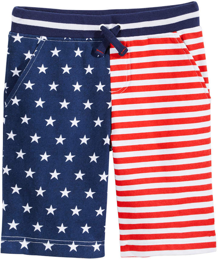 Red, White and Blue Printed Shorts, Toddler Boys, Created for Macy's