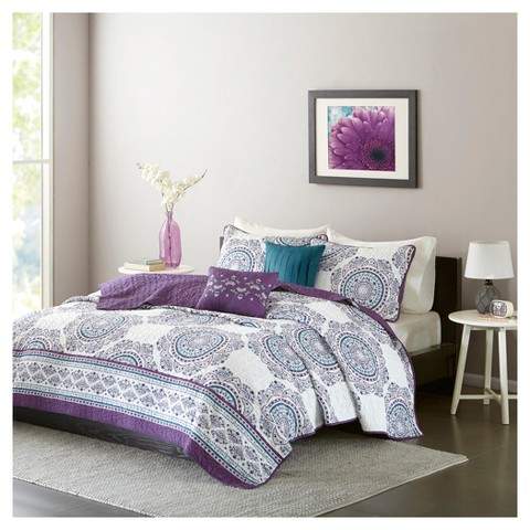 Camryn Medallion Printed Quilt Set