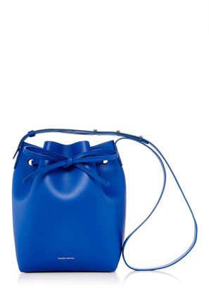Mansur Gavriel Royal Blue Leather Mini Bucket Bag