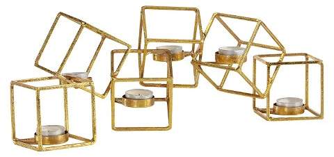Danya B. Sparkling Six Cube Candle Holder Gold - Danya B®