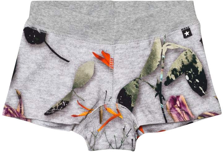 Grey Melange Paper Petals Joanna Briefs