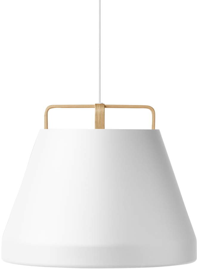 Million - Voyage M1 Pendelleuchte Ø 58 cm, Weiß / Eiche