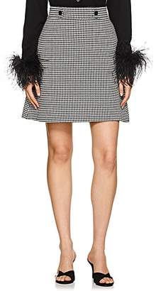 Barneys New York Women's Houndstooth A-Line Skirt - Black Barneys New York Women's Houndstooth A-Line Skirt - Black