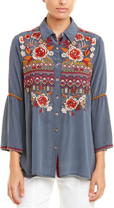 Johnny Was Silk Shirt