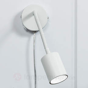 Explore - biegsamer LED-Wandspot in Weiß