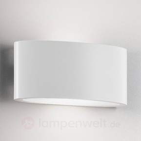 Ovalino - schicke LED-Außenwandlampe in Weiß