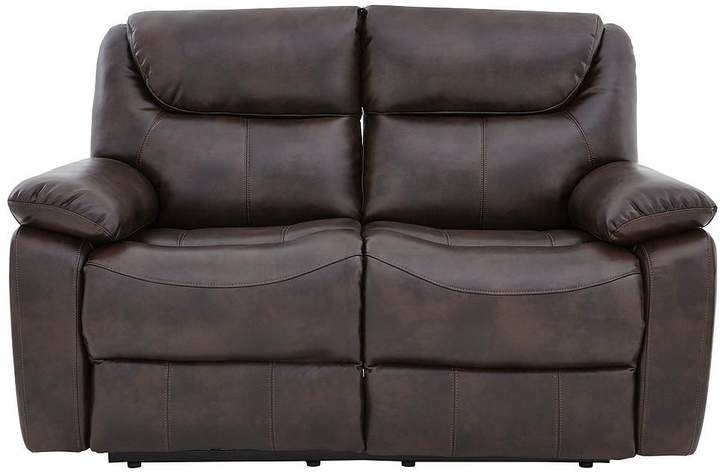 Parton Luxury Faux Leather 2 Seater Manual Recliner Sofa