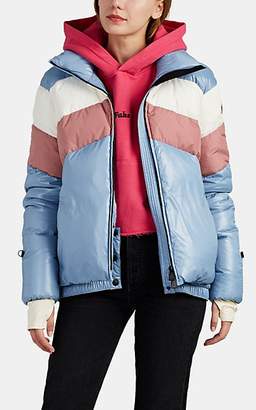 Moncler Women's Lamar Striped Down Puffer Coat