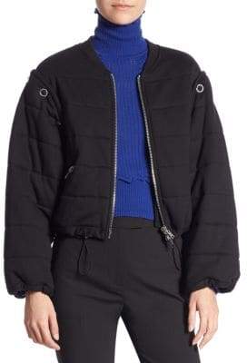 Cotton Quilted Bomber Jacket