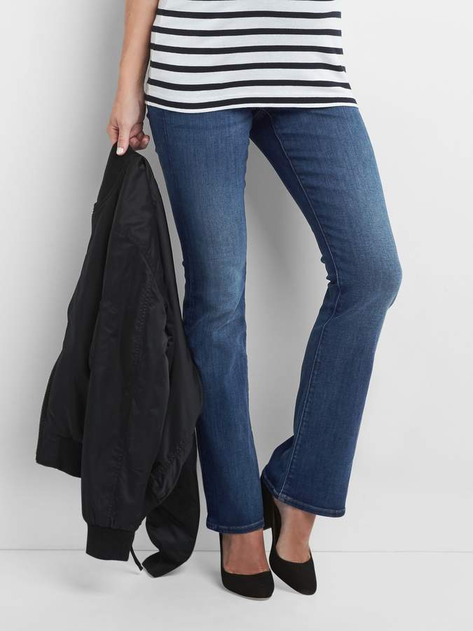 Maternity full panel baby boot jeans