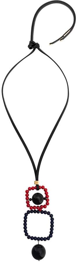 beaded pendant necklace