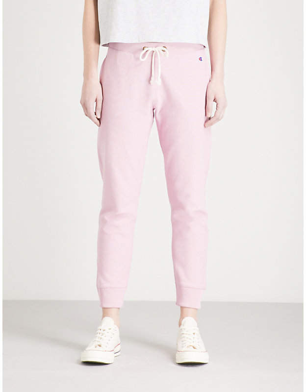 Logo-embroidered cotton-jersey jogging bottoms