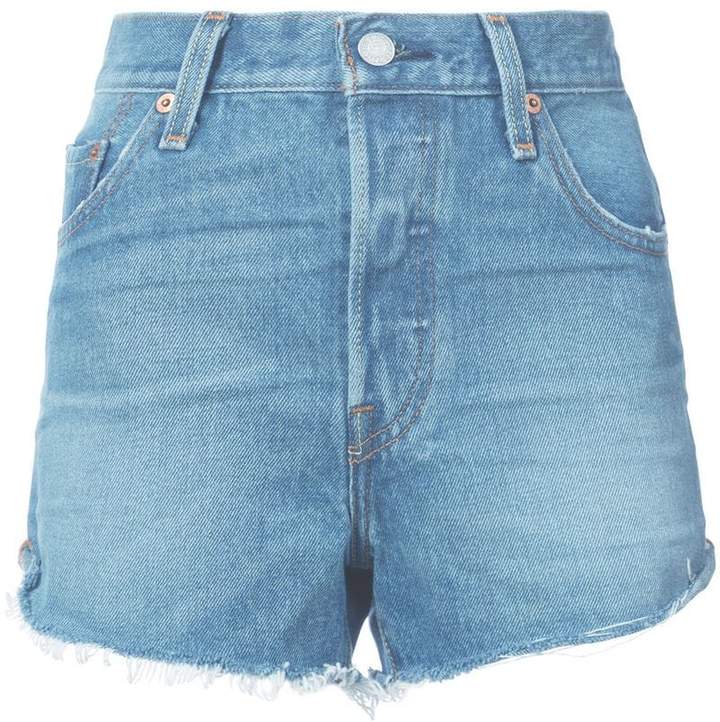 Taillenhohe Jeans-Shorts
