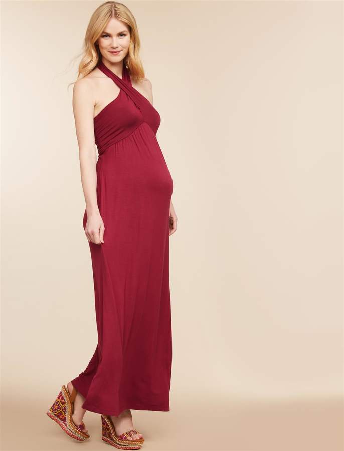 Motherhood Maternity Cross Front Maternity Dress