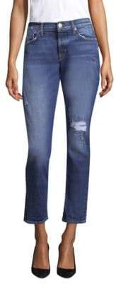 Riley Relaxed Straight-Leg Cropped Jeans