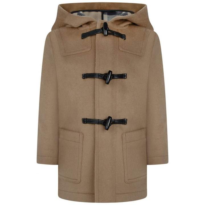 BurberryBaby Boys Beige Wool Brogan Duffle Coat