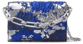 Michael Kors Yasmeen Metallic Leather Clutch - BLUE MULTI - STYLE