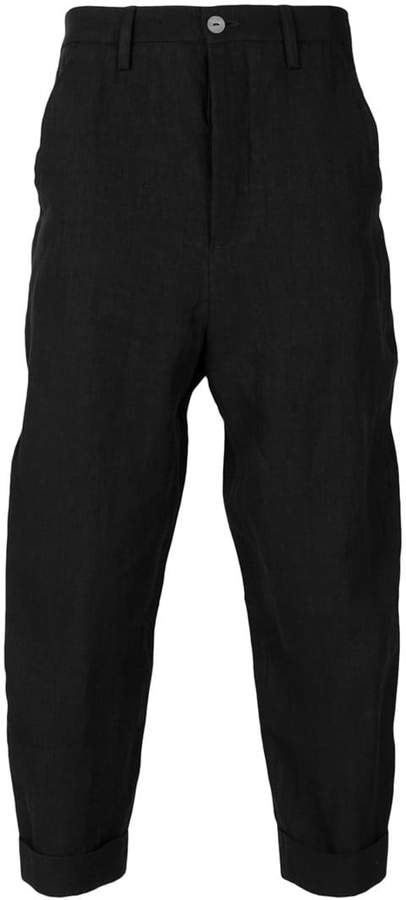 Andrea Ya'aqov cropped loose fit trousers