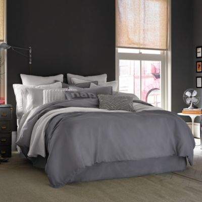Home Mineral Twin Duvet Cover in Gunmetal