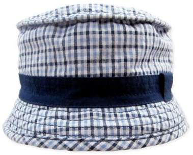 TobyTM Plaid Woven Bucket Hat in Blue