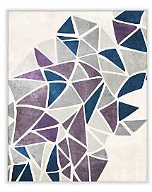 Burst of Purple Triangles Wall Art