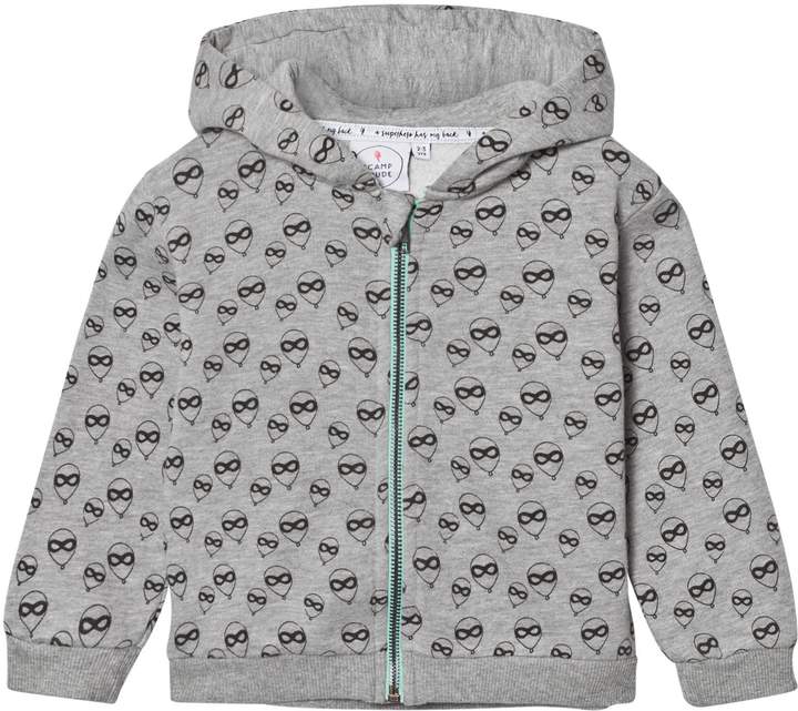 Scamp & Dude Grey All Over Balloon Print Hoodie