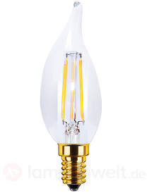 E14 3,5W 922 LED Windstoß-Kerzenlampe Vintage klar