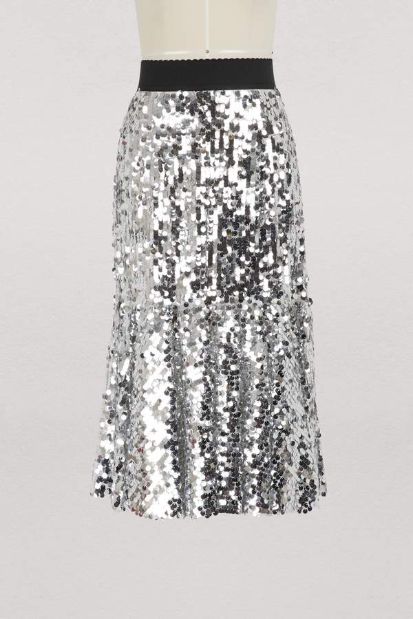 Skirt with sequins