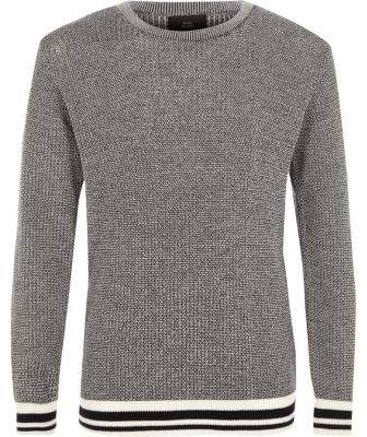 Boys black tipped sweater