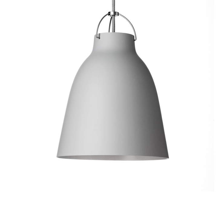Caravaggio P1 Pendelleuchte, matt Hellgrau