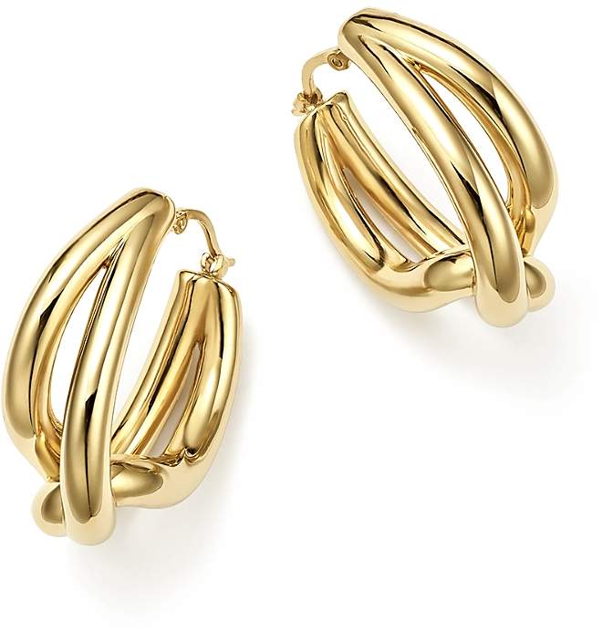 Woven Teardrop Hoop Earrings in 14K Yellow Gold - 100% Exclusive