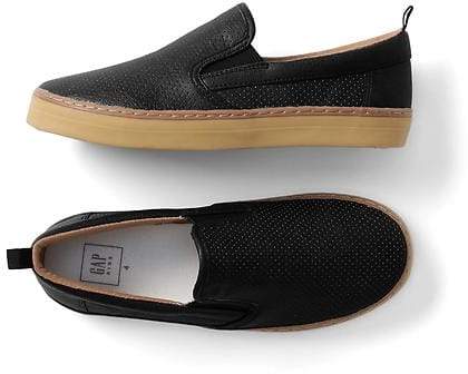 Perforated slip-on sneakers