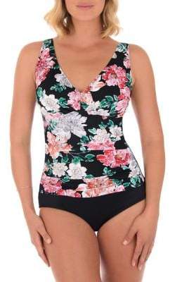 Shape Solver Bloom Country One-Piece Floral Swimsuit