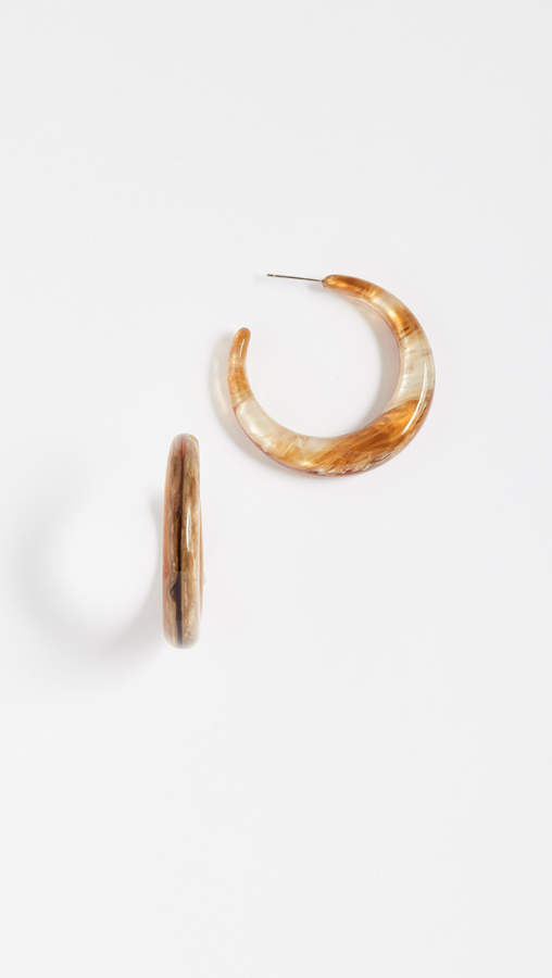 Tortoise Hoop Earrings