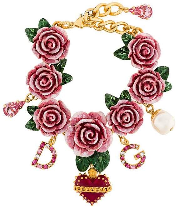 embellished rose bracelet