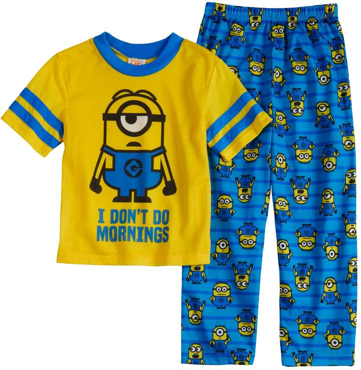 Boys 4-10 Minions 2-Piece Pajama Set