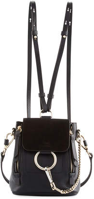 Chloé Faye Mini Leather/Suede Backpack Chloé Faye Mini Leather/Suede Backpack