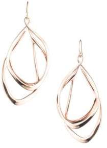 Rose Gold Orbit Wire Earrings