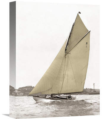 Wayfair Victorian Sloop on Sydney Harbour Photographic Print on Wrapped Canvas