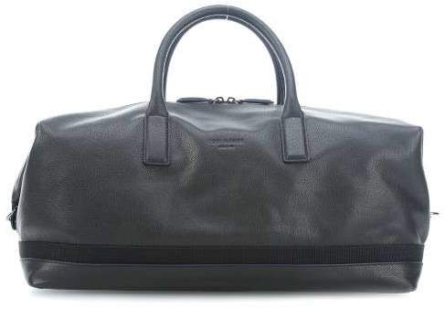 Mylow Reisetasche genarbtes Rindsleder schwarz