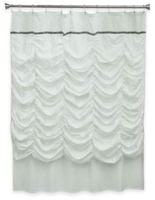 Bacova Grace Shower Curtain in White