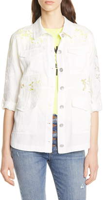 Alice + Olivia Charline Embroidered Military Jacket Alice + Olivia Charline Embroidered Military Jacket