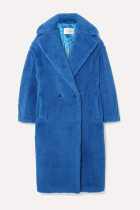 Max Mara Teddy Bear Alpaca-blend Coat - Bright blue