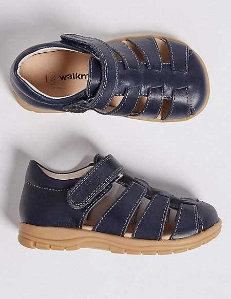 Kids' Leather Riptape WalkmatesTM Sandals (4 Small - 11 Small)