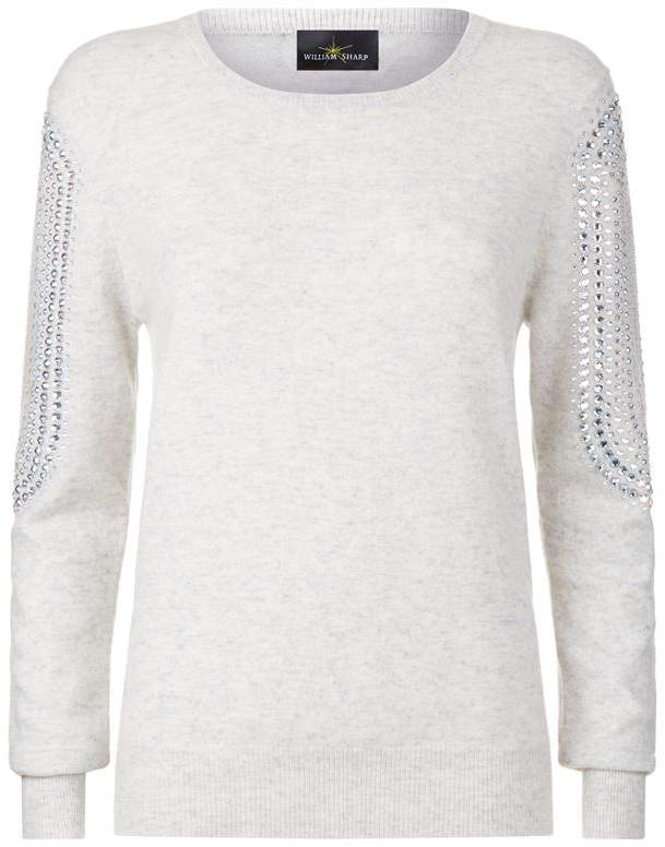 Embellished Sleeve Sweater