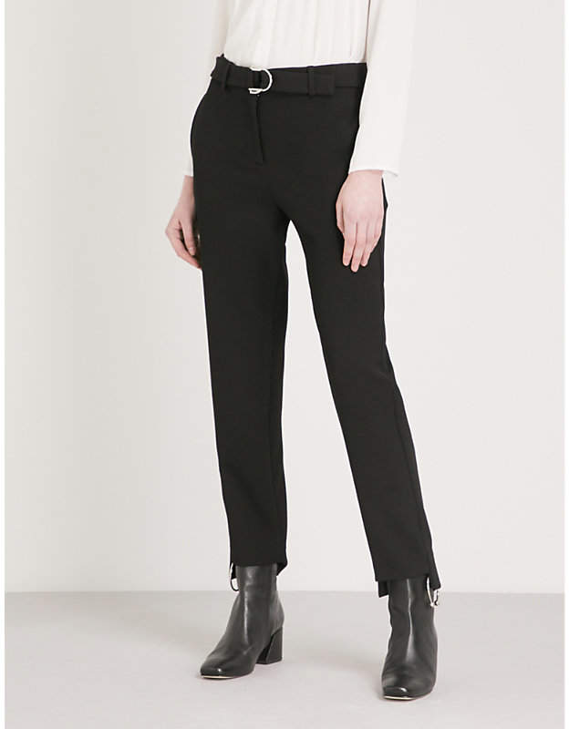 Palmy high-rise tapered woven trousers