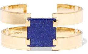 Gold-Plated Lapis Lazuli Cuff