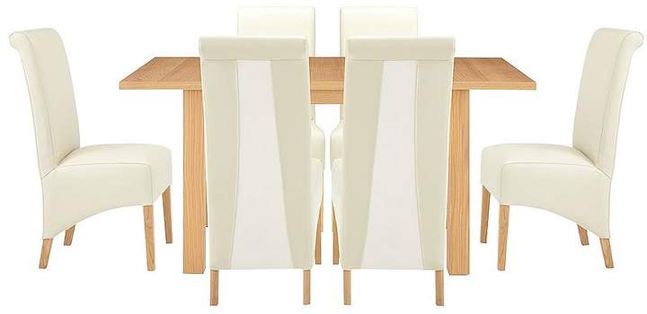 Primo 120-160 Cm Extending Dining Table + 6 Sienna Chairs