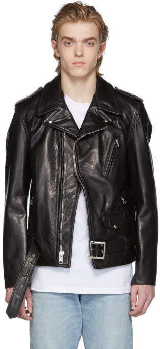 Black 50s Perfecto Leather Jacket