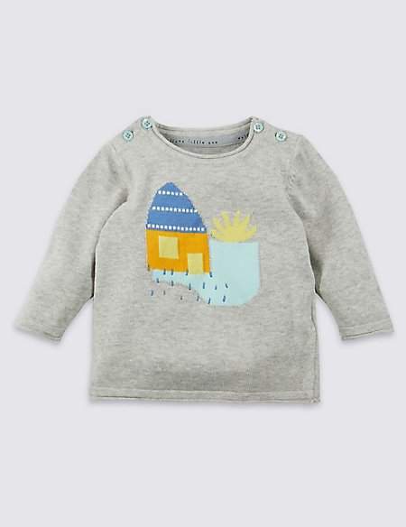 Pure Cotton House Knitted Jumper